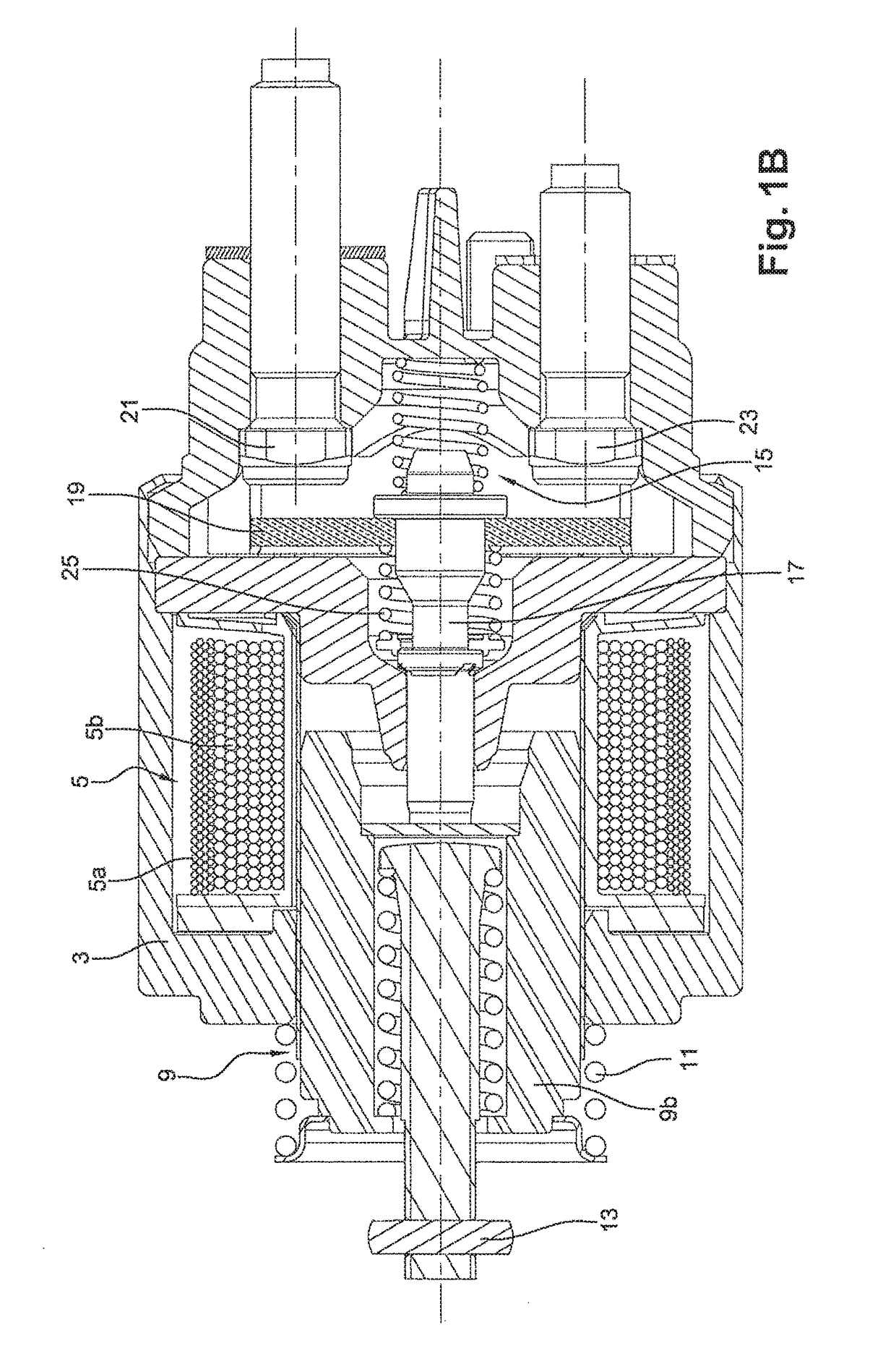 Contact device of a starter contactor