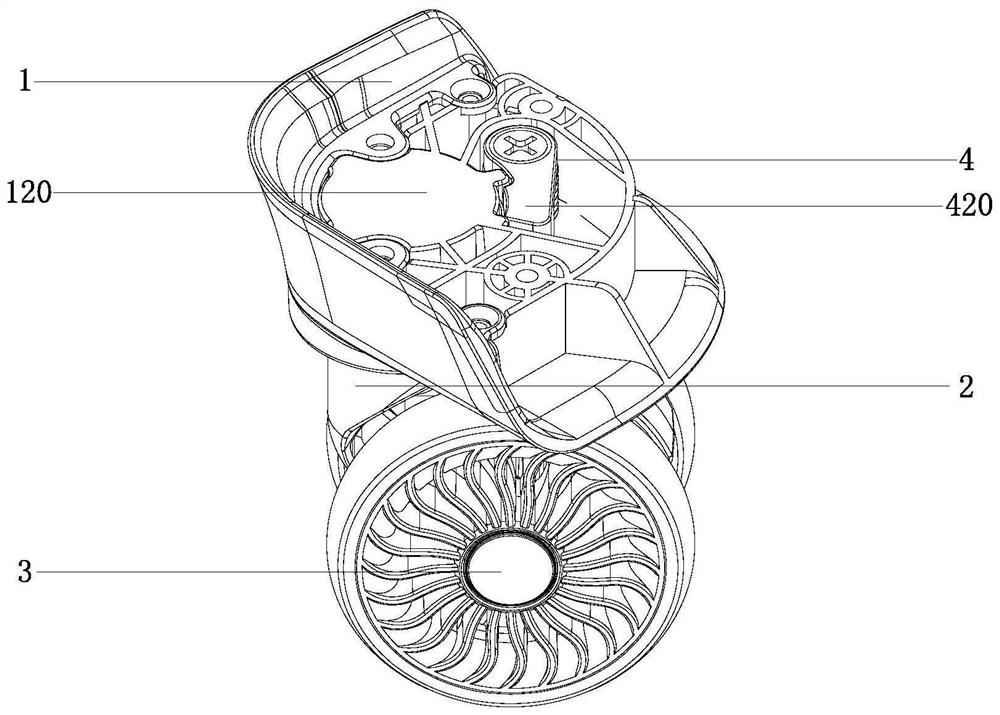 A detachable box wheel structure