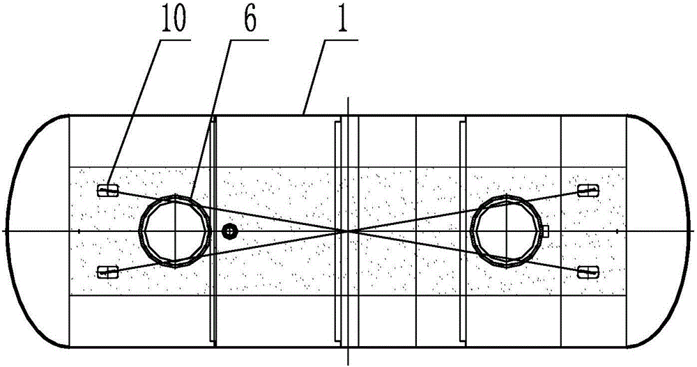 Underground double-layered oil tank and preparation method thereof