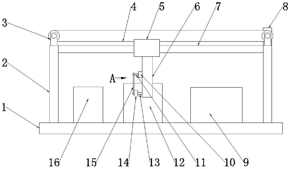 Machining device for inner lifting lug specially-shaped cover