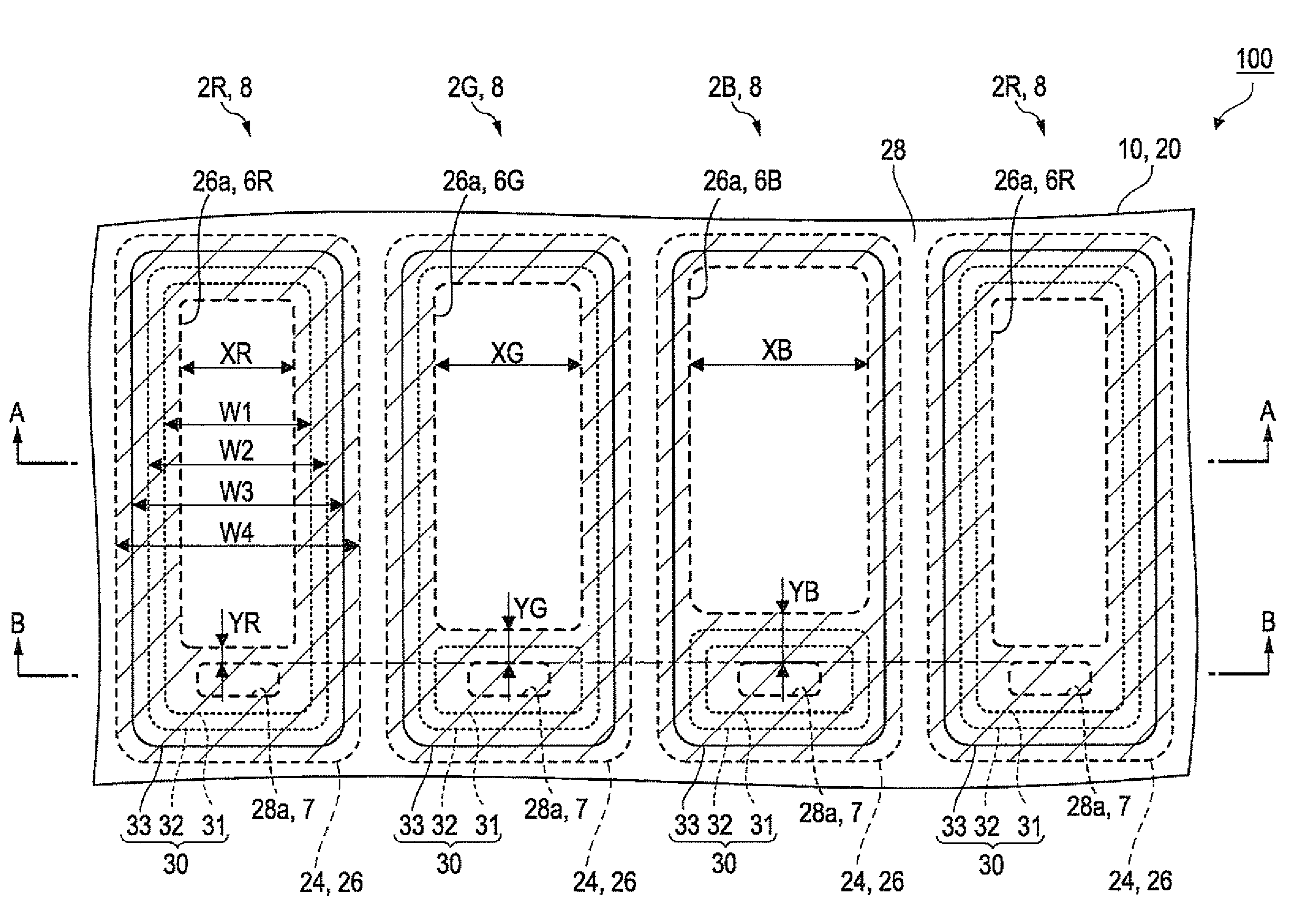 Organic EL device, method of manufacturing organic EL device, and electronic device