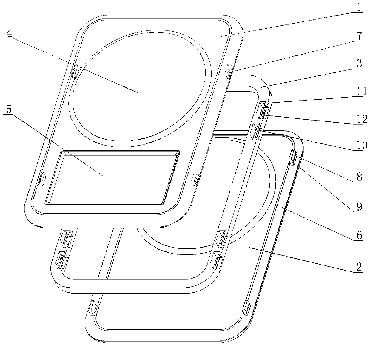 A locking commemorative coin packaging box