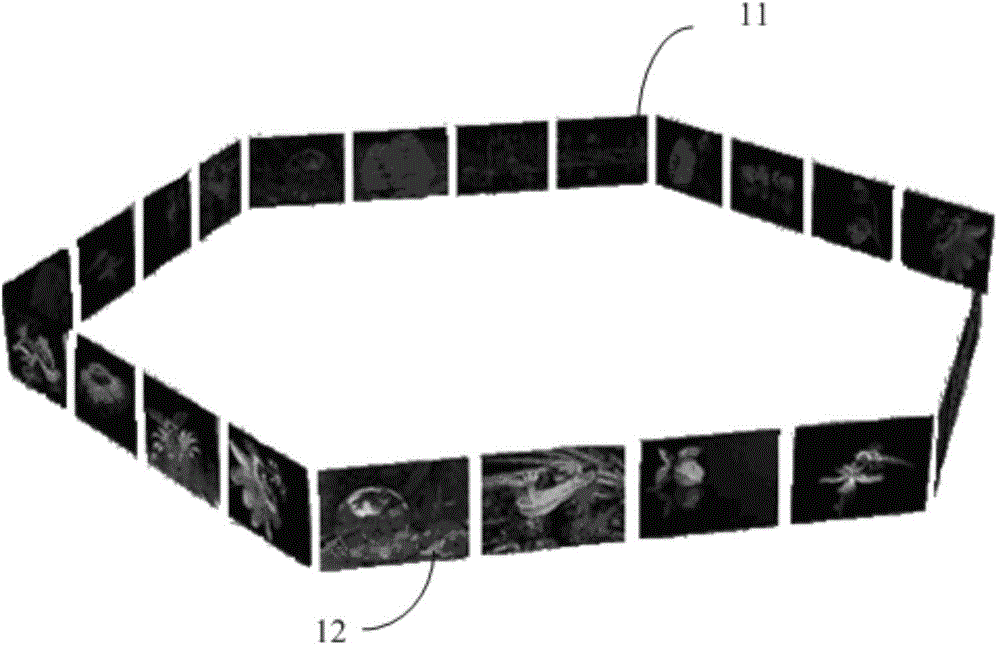 3D display method and device of web page