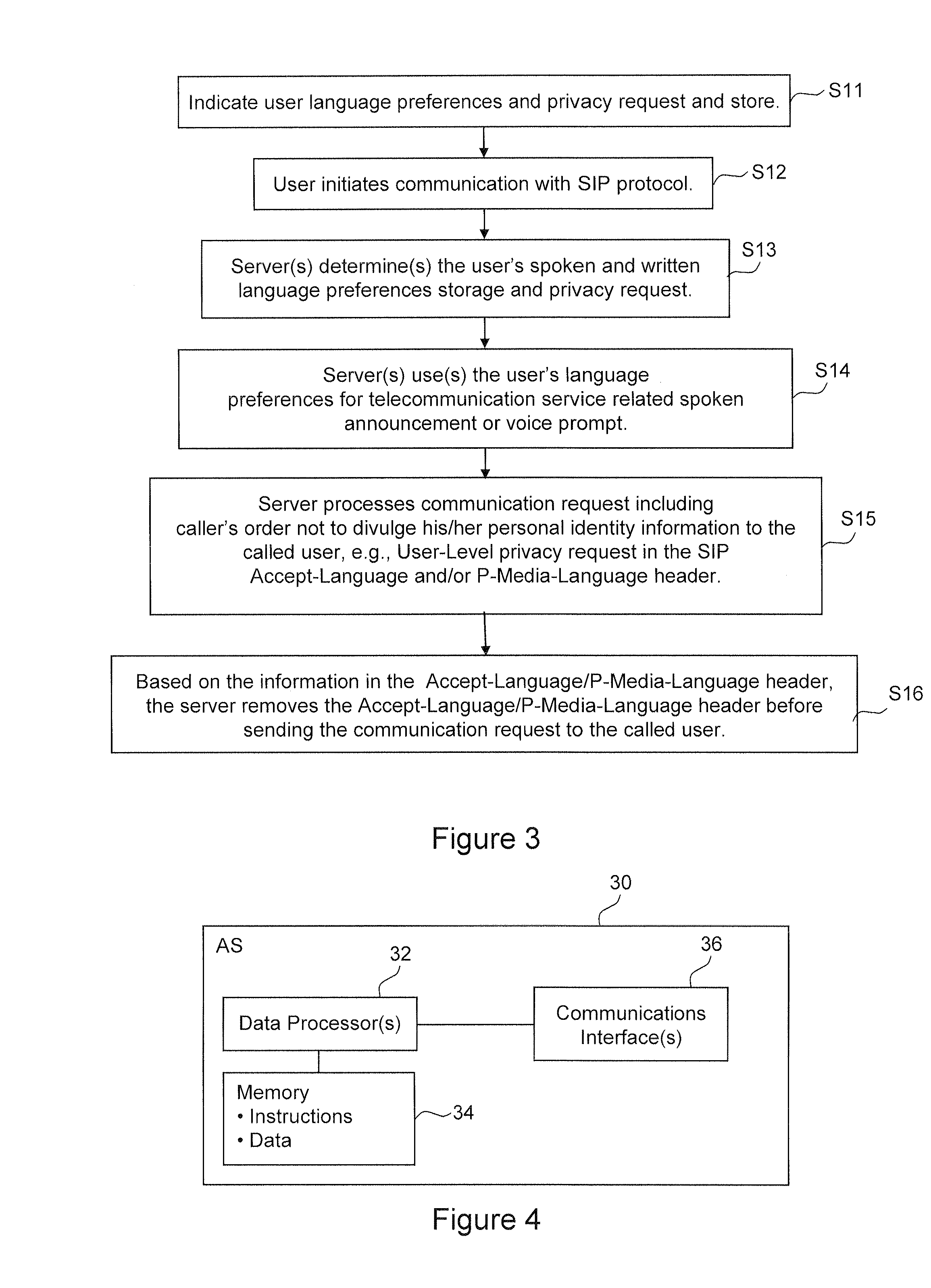 Method and apparatus for specifying a user's preferred spoken language for network communication services