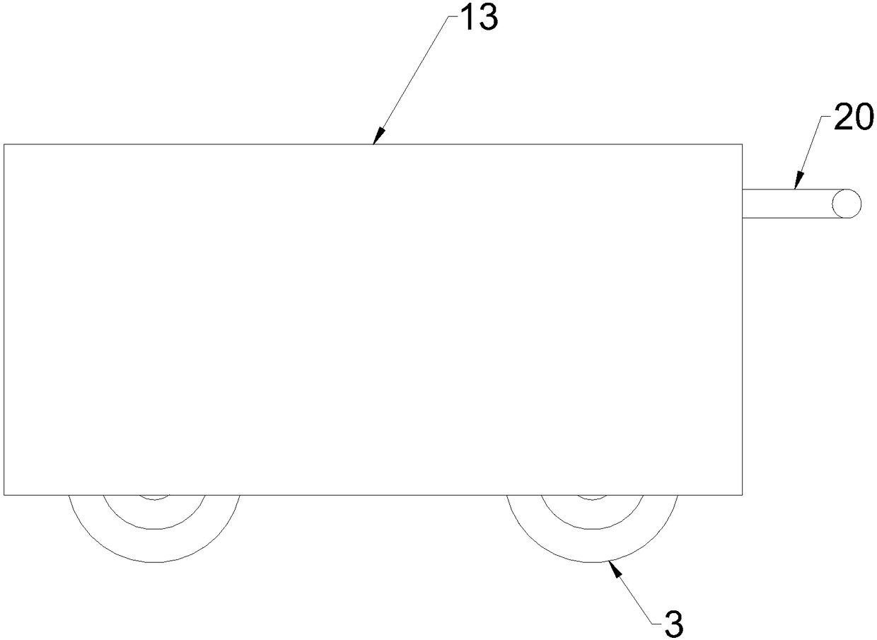 Tamping device for road engineering