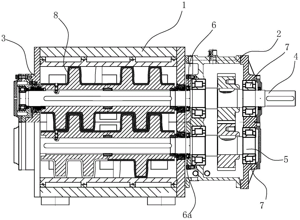 Two-screw pump and preparation method of corresponding rubber lined screw rods of two-screw pump