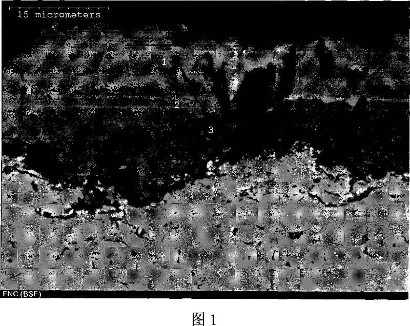 Method for improving high temperature resistant sulfidation corrosion property of rare earth modified MCrAlY coating