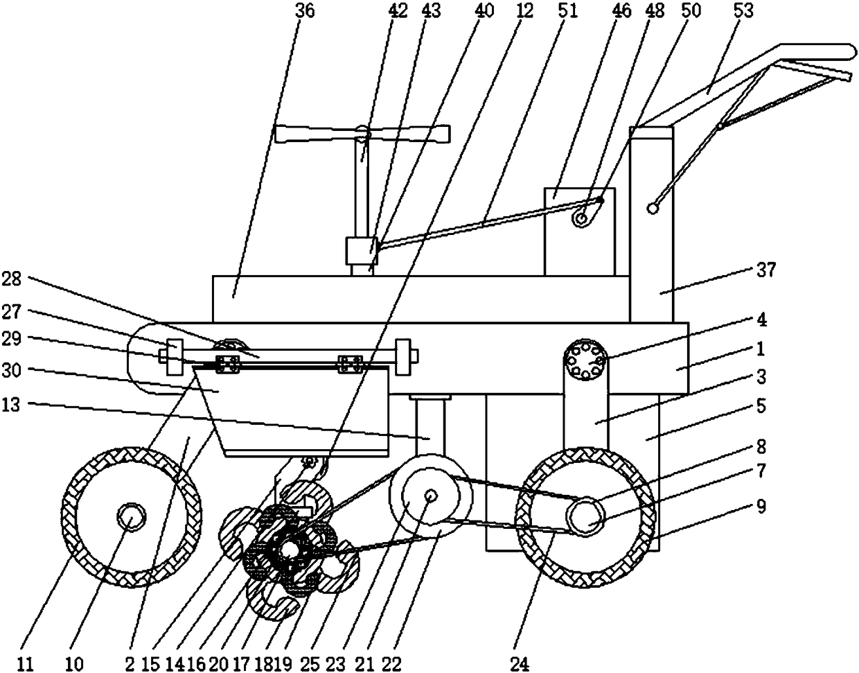 Efficient energy-saving miniature ditcher