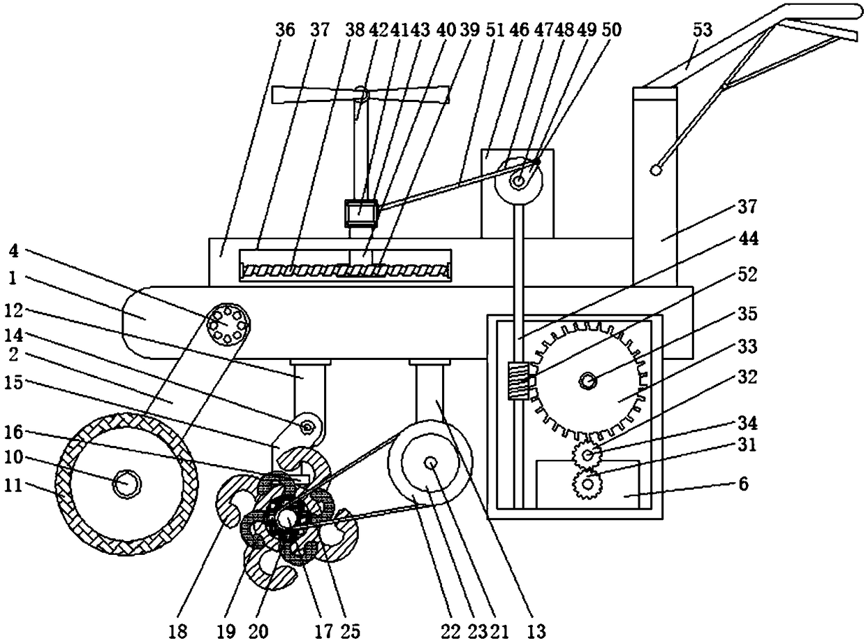 Efficient energy-saving miniature ditcher