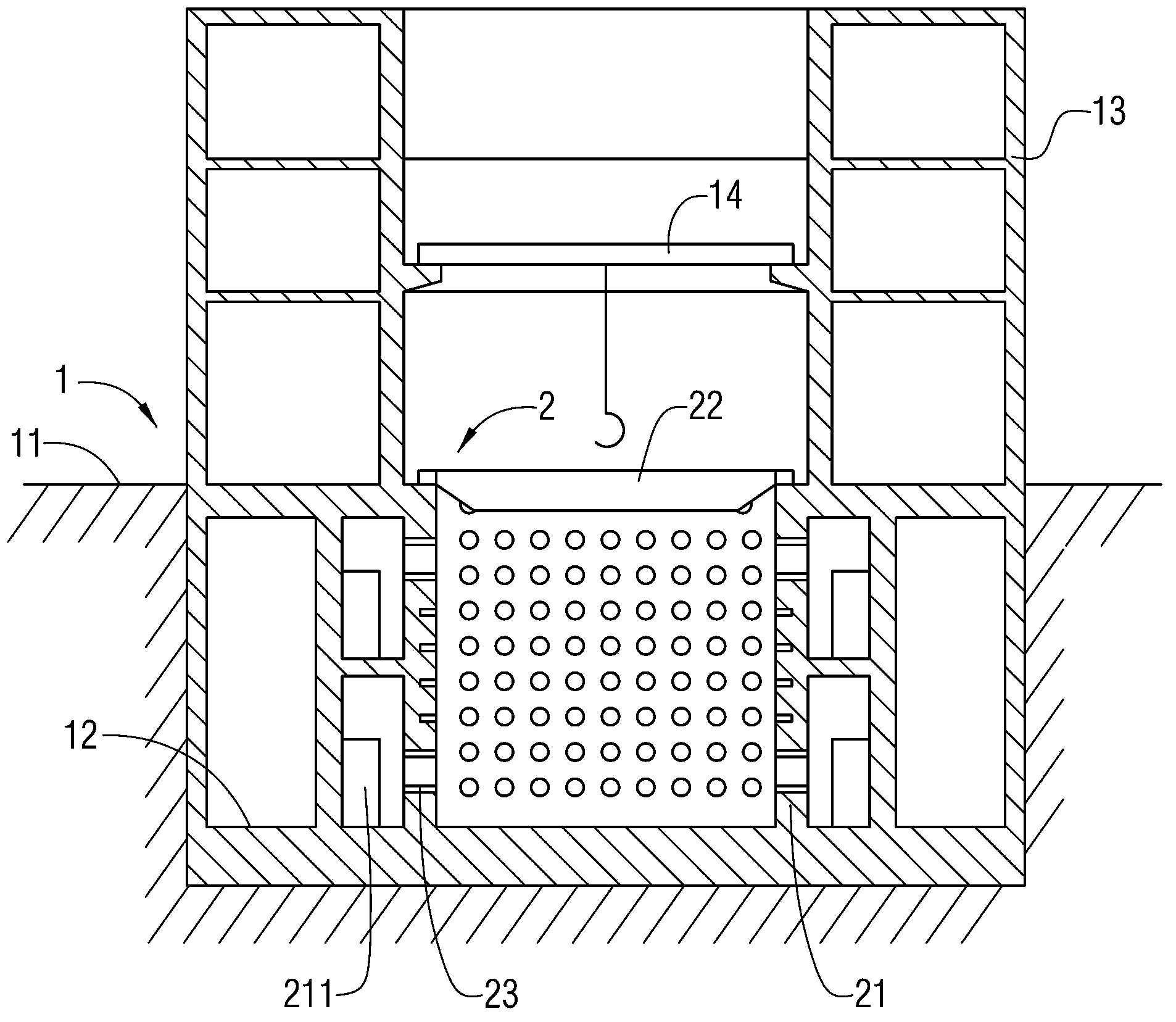 Model box applied to large stereoscopic synthesis simulation test bench in geotechnical engineering