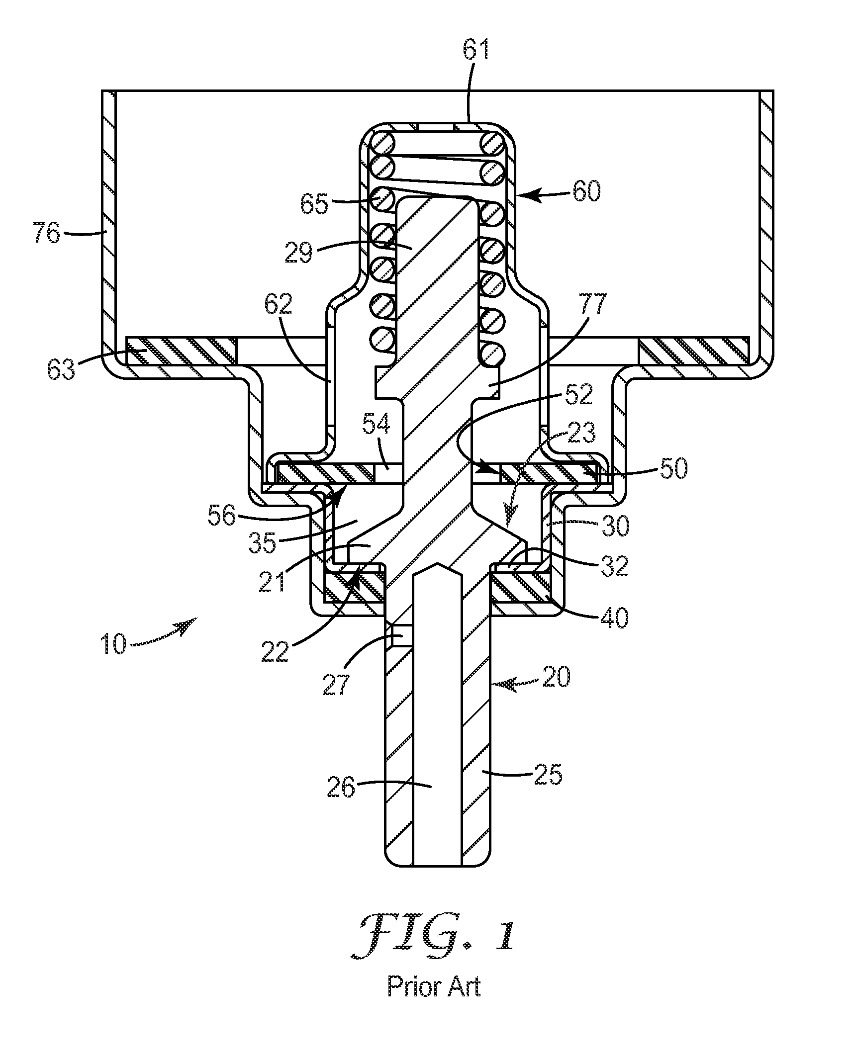 Metered dose valve