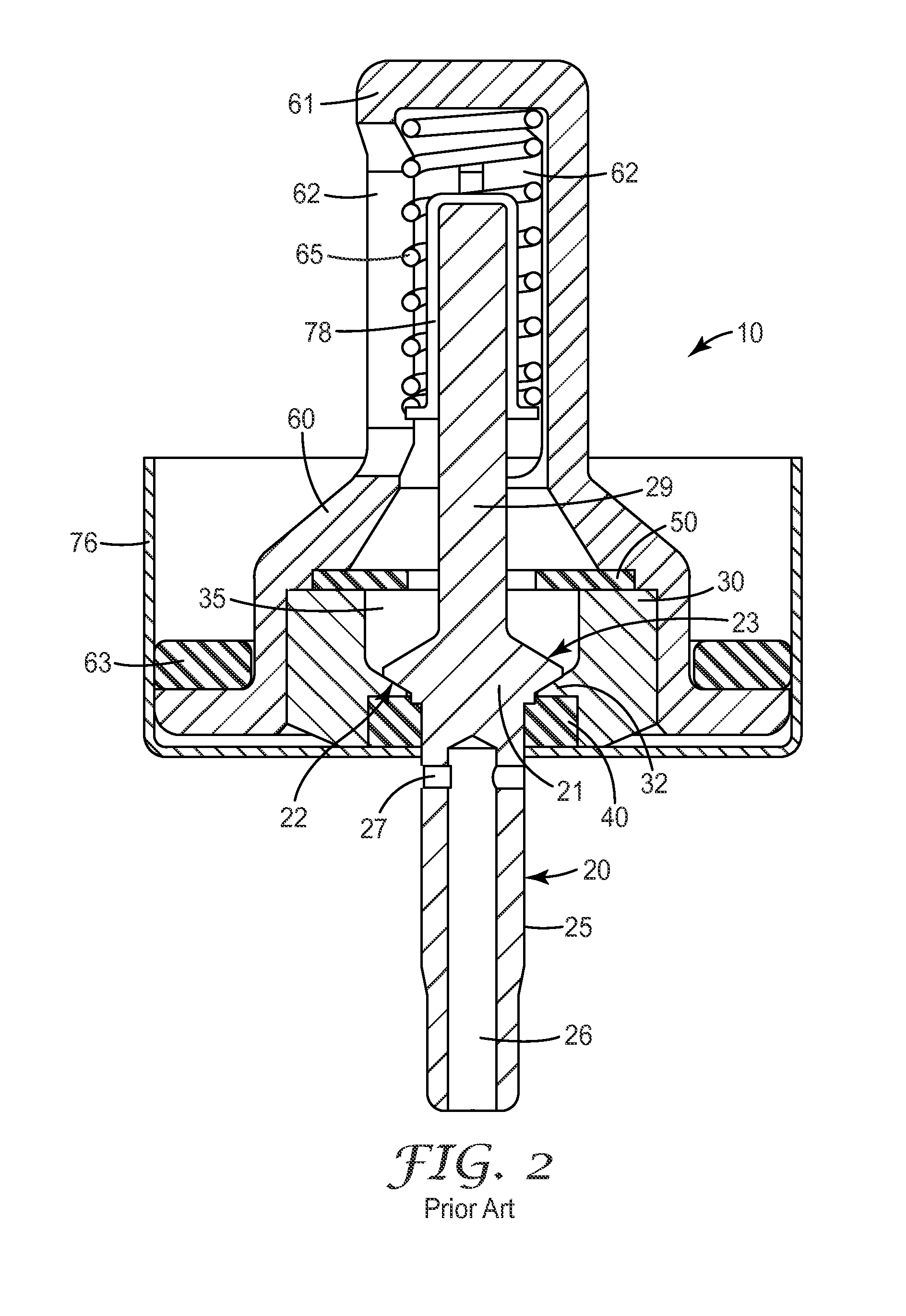 Metered dose valve