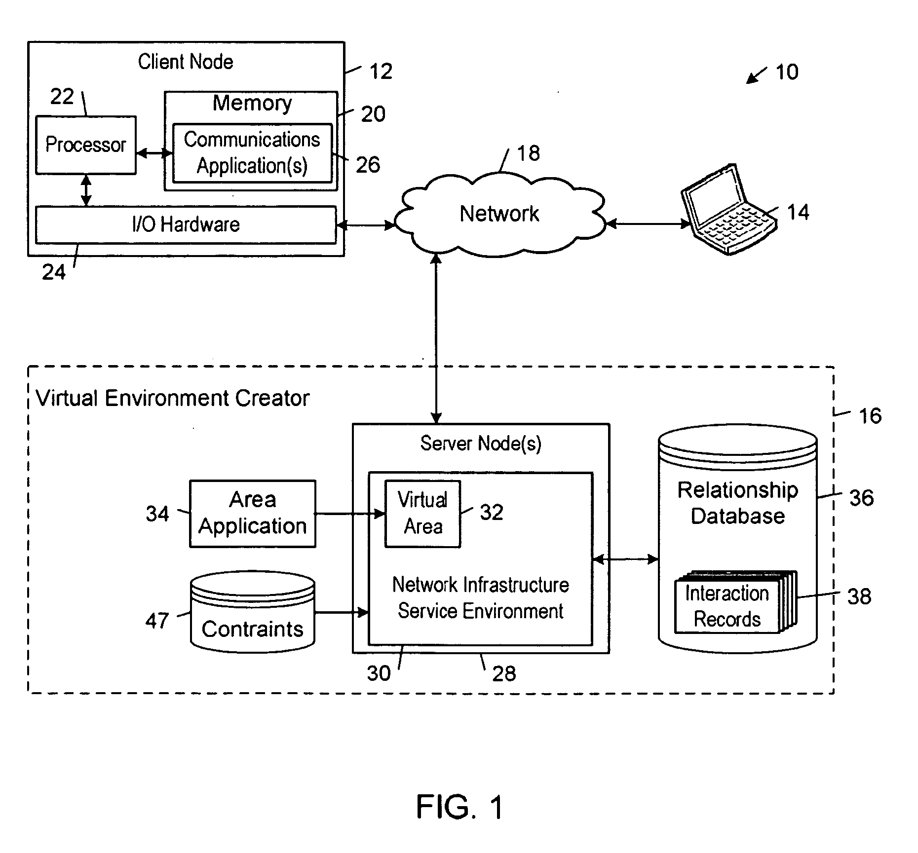 Interfacing with a spatial virtual communication environment