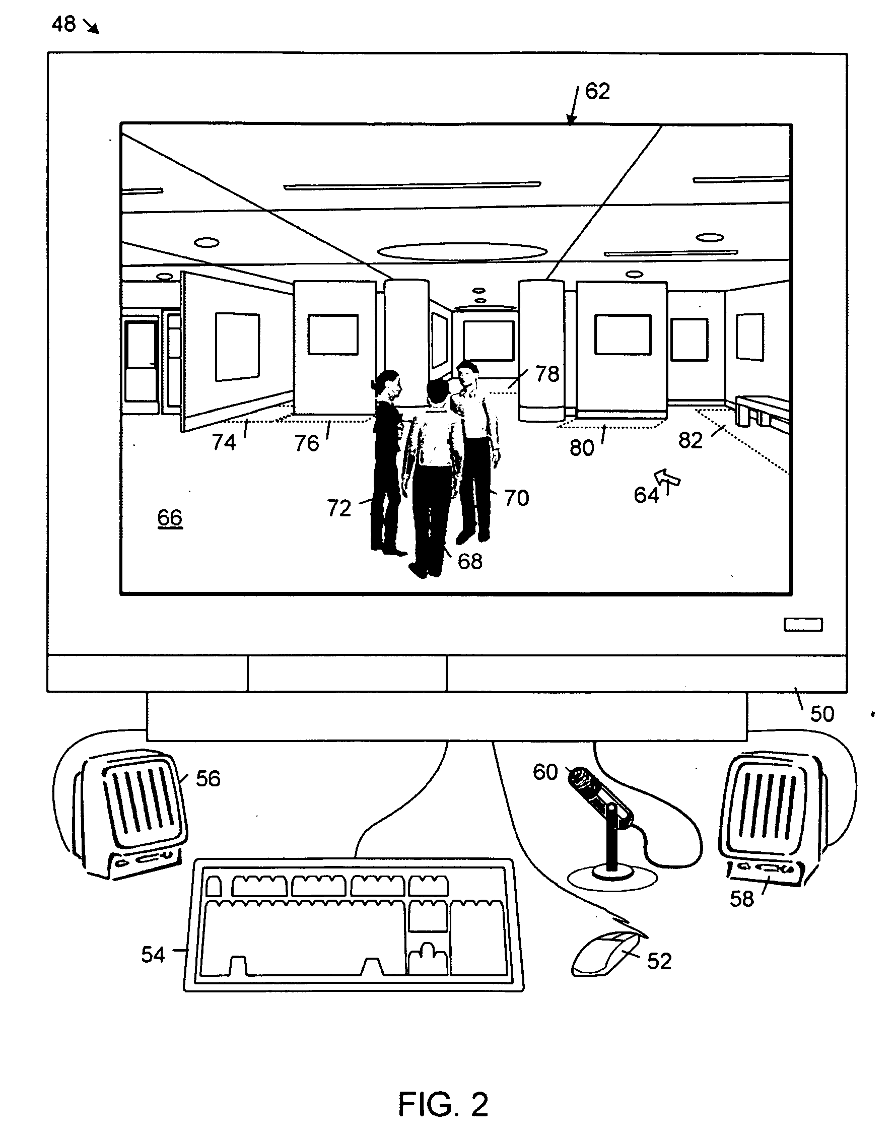 Interfacing with a spatial virtual communication environment