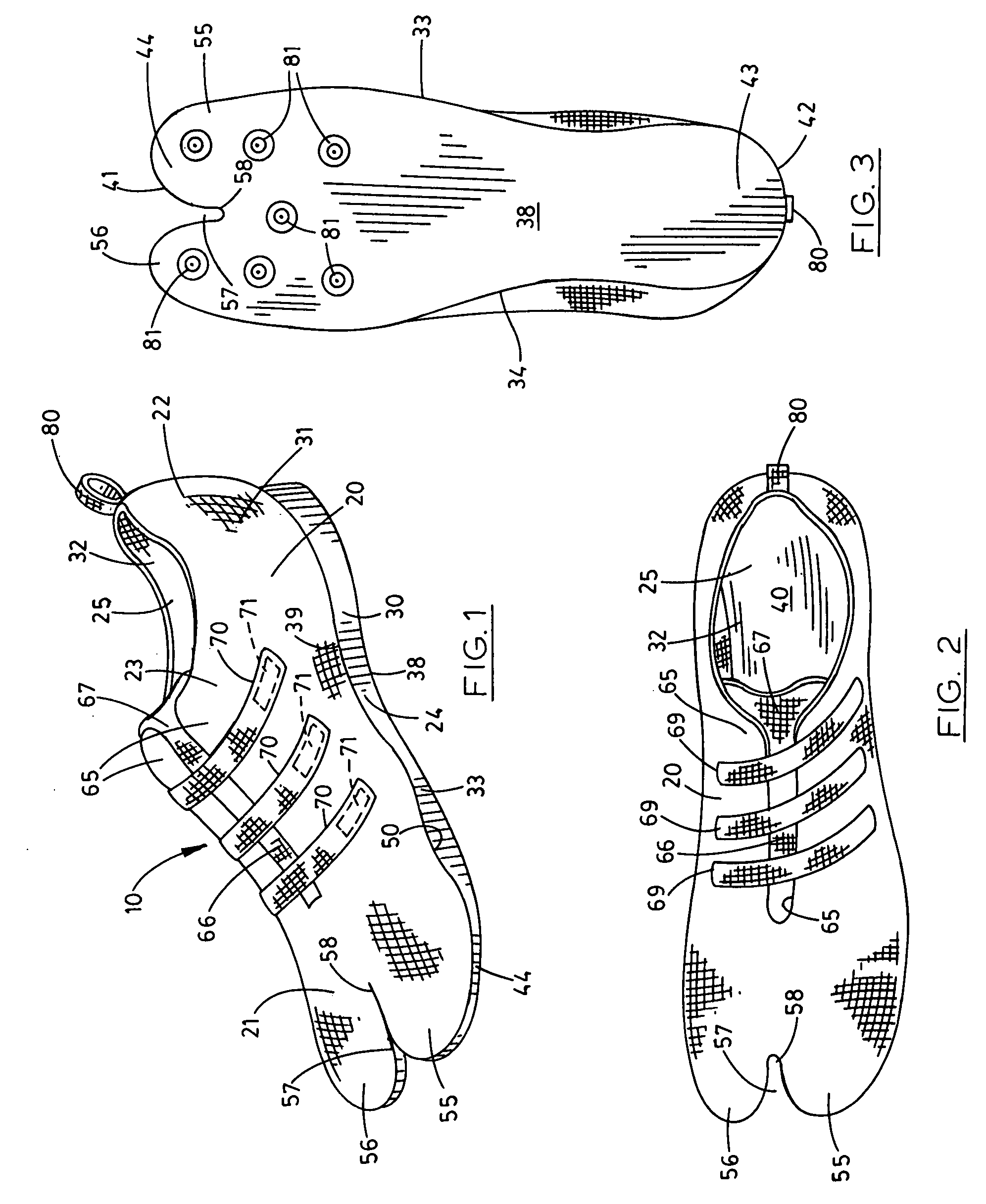 Apparatus for use in footwear and the like