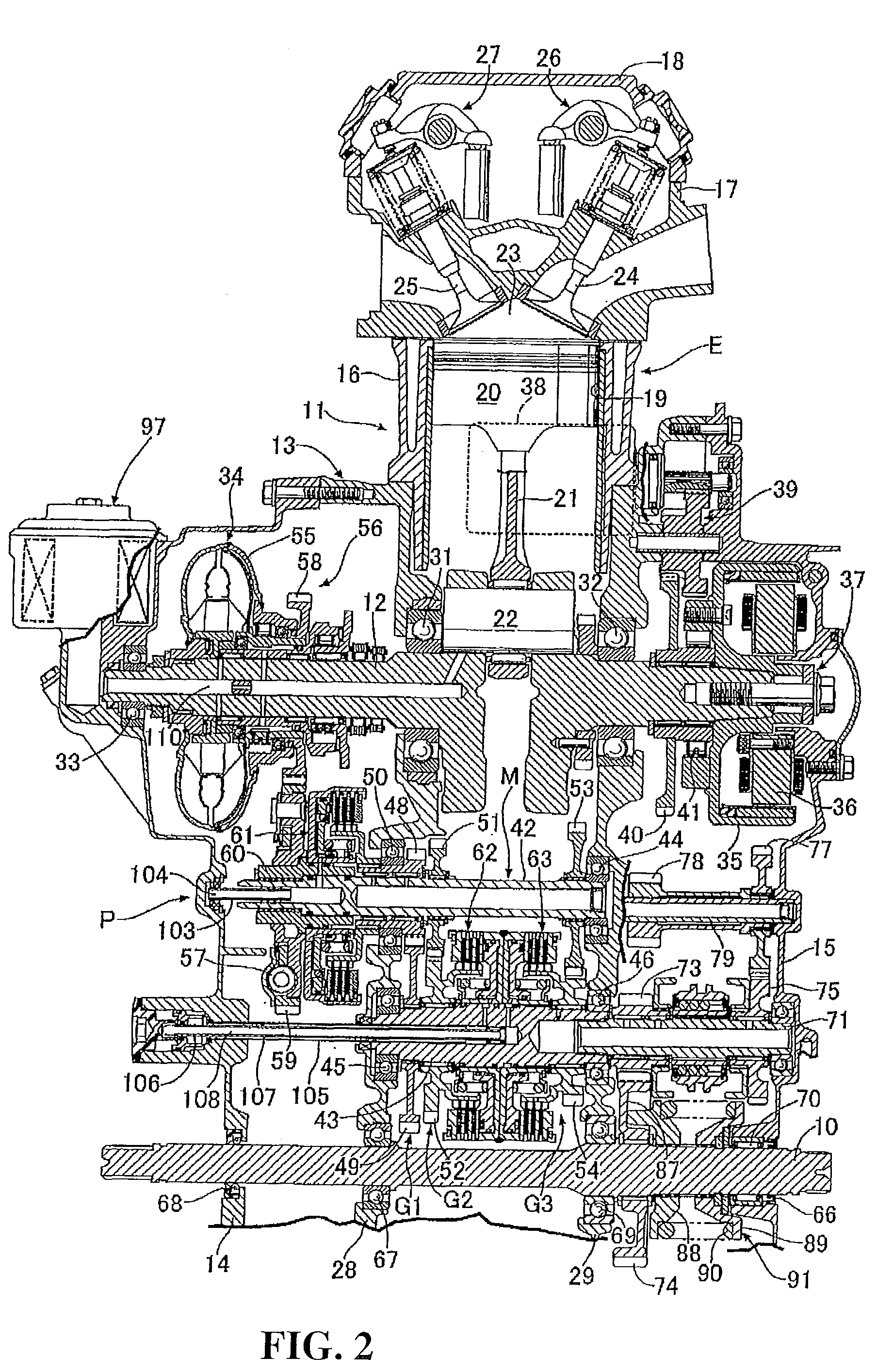 Power unit for a vehicle