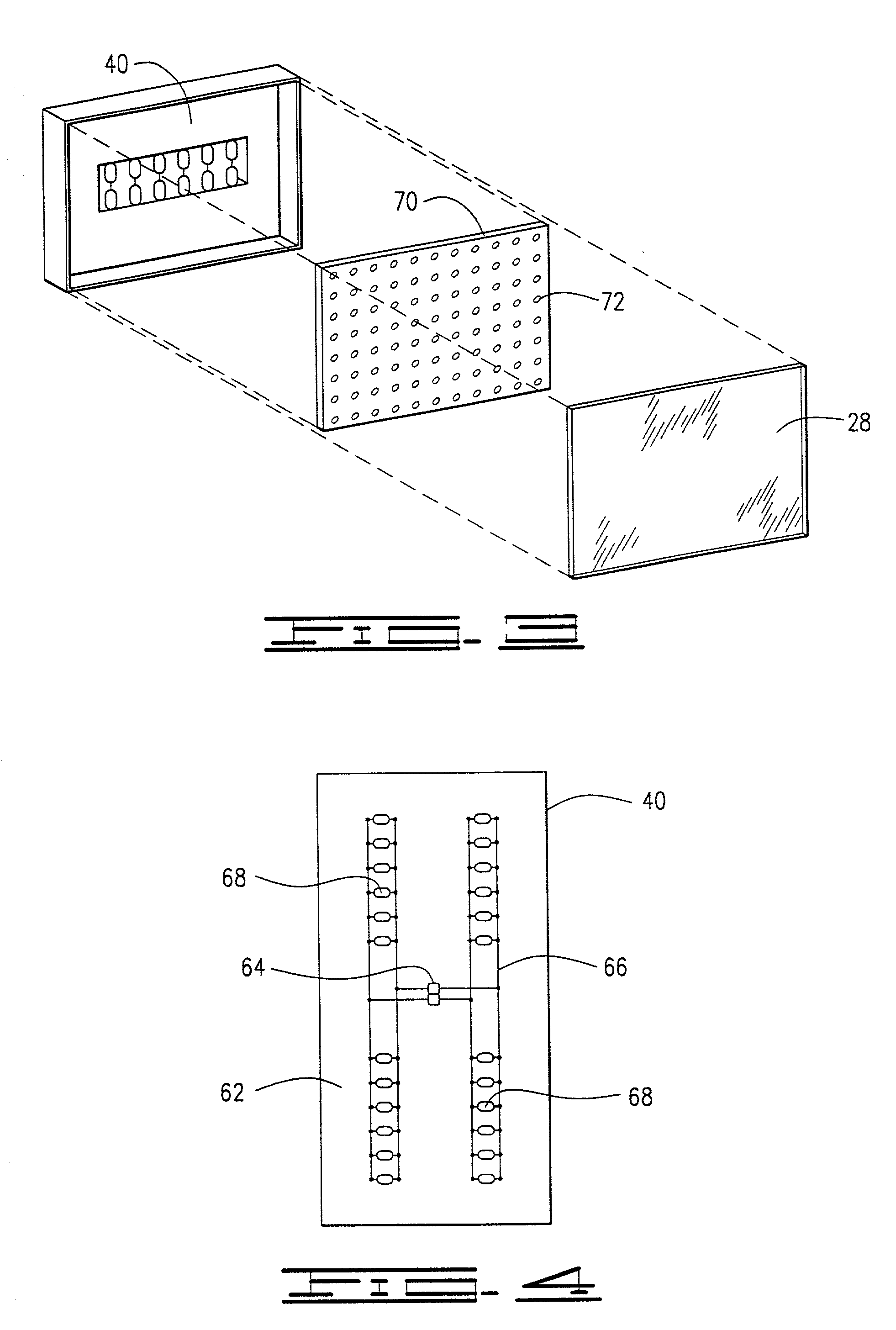 LED interior light fixture