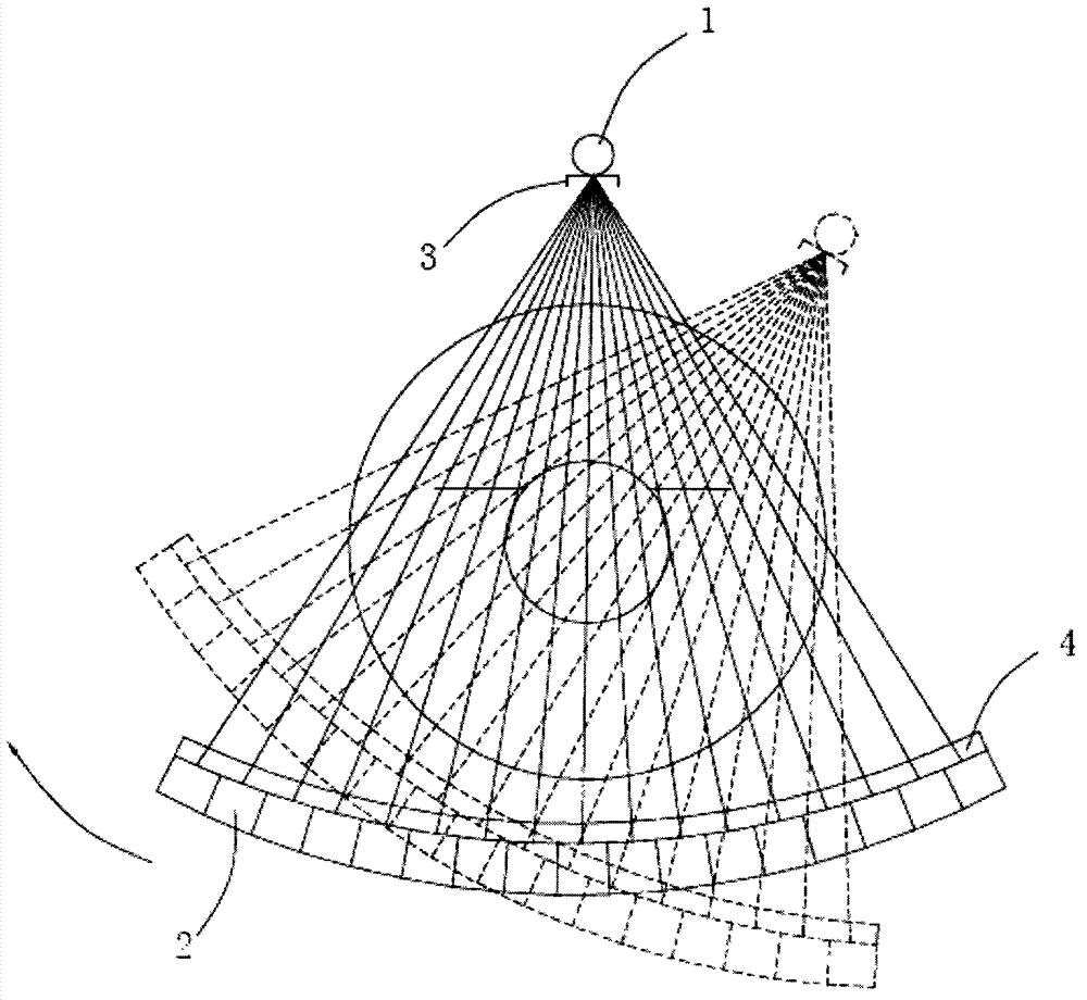 Static CT (computed tomography) scanner and scattering X-photon correction method thereof