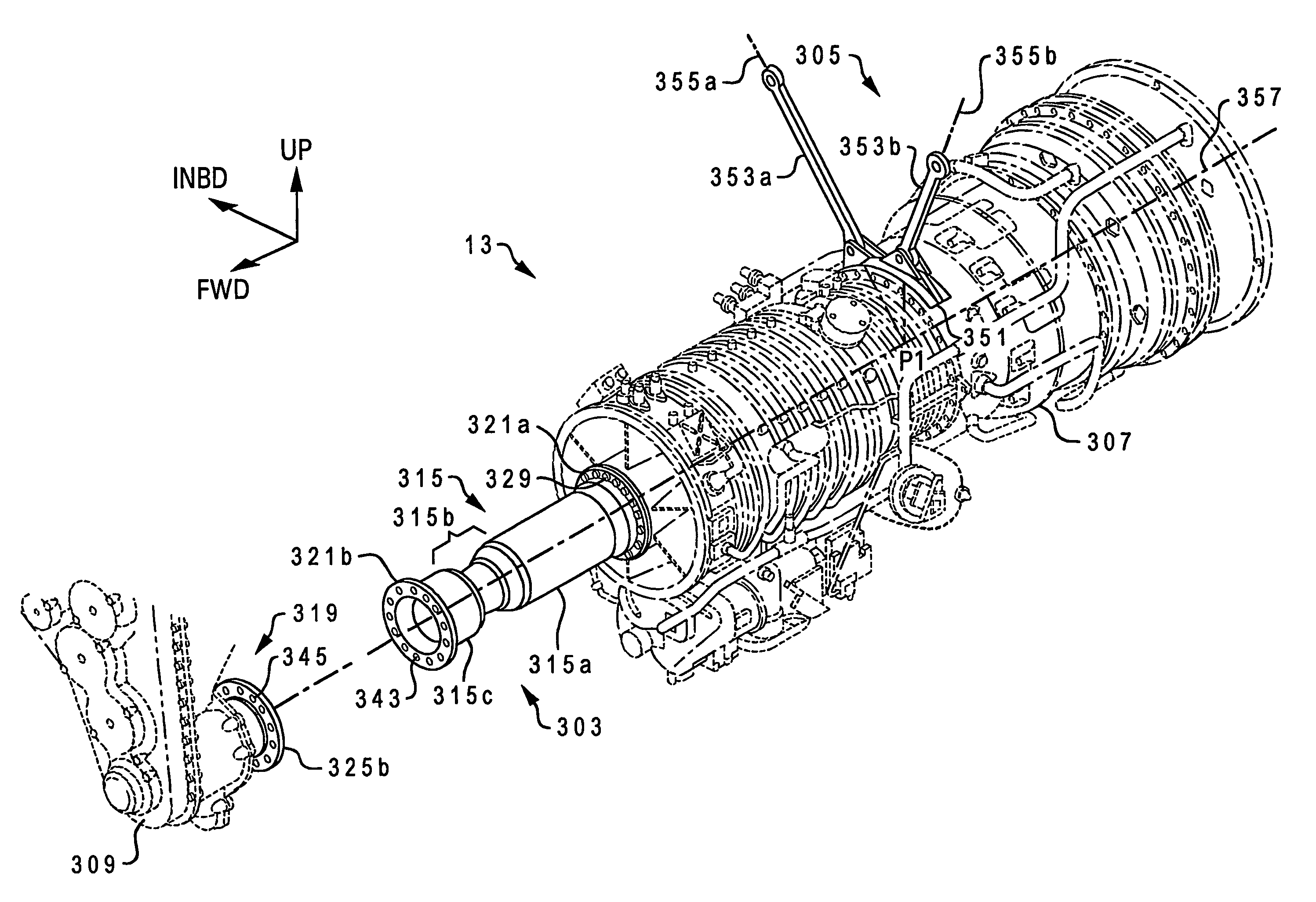 Torsionally de-coupled engine mount system