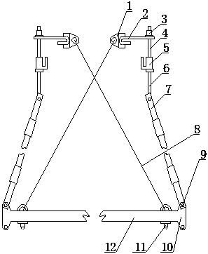 A tension-resistant drainage lap ladder