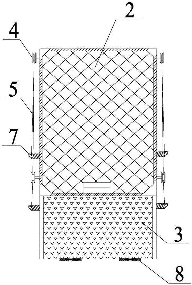 Bridged safety door construction elevator