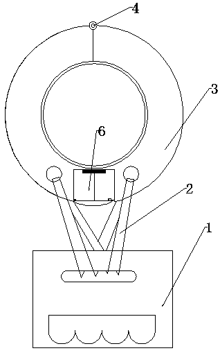 Movable spring buckle handle for bus