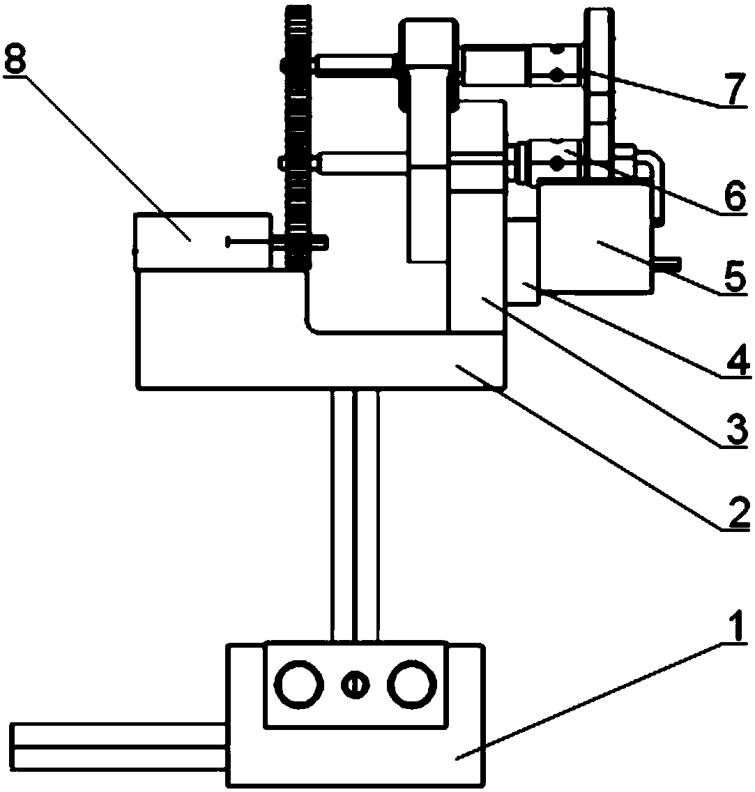 Online glue applying device for fiber ring winding