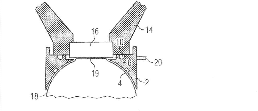 Apparatus for coupling an element to the eye