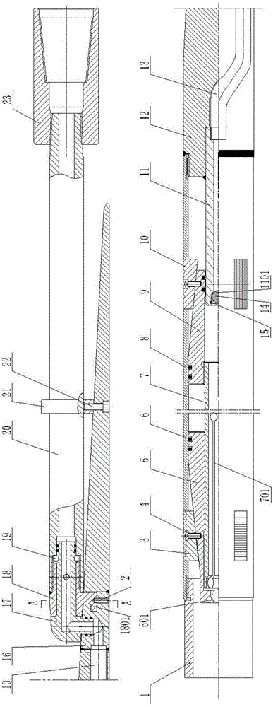 Hydraulic solid wedge deflection tool