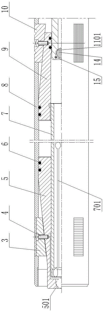 Hydraulic solid wedge deflection tool