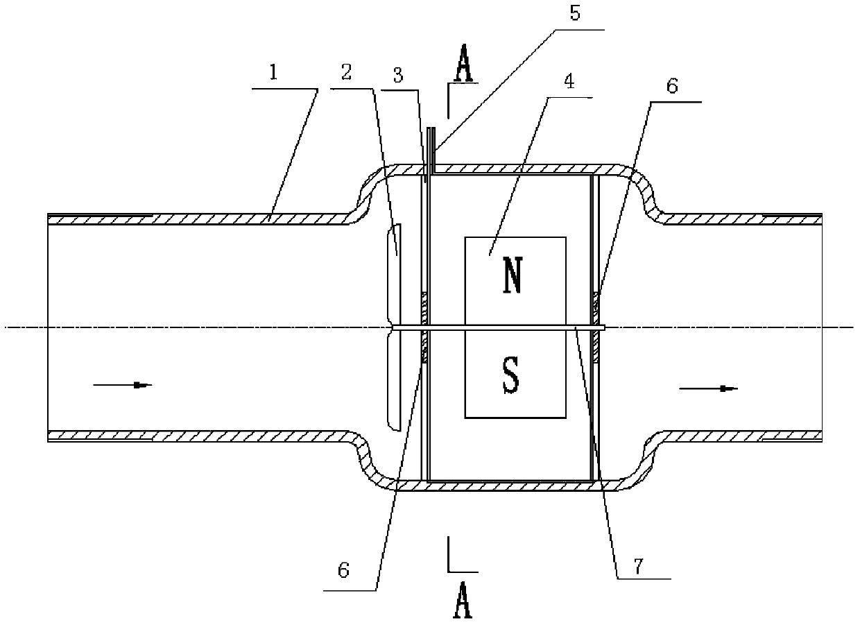 A gas flow monitoring device and indoor safety protection system