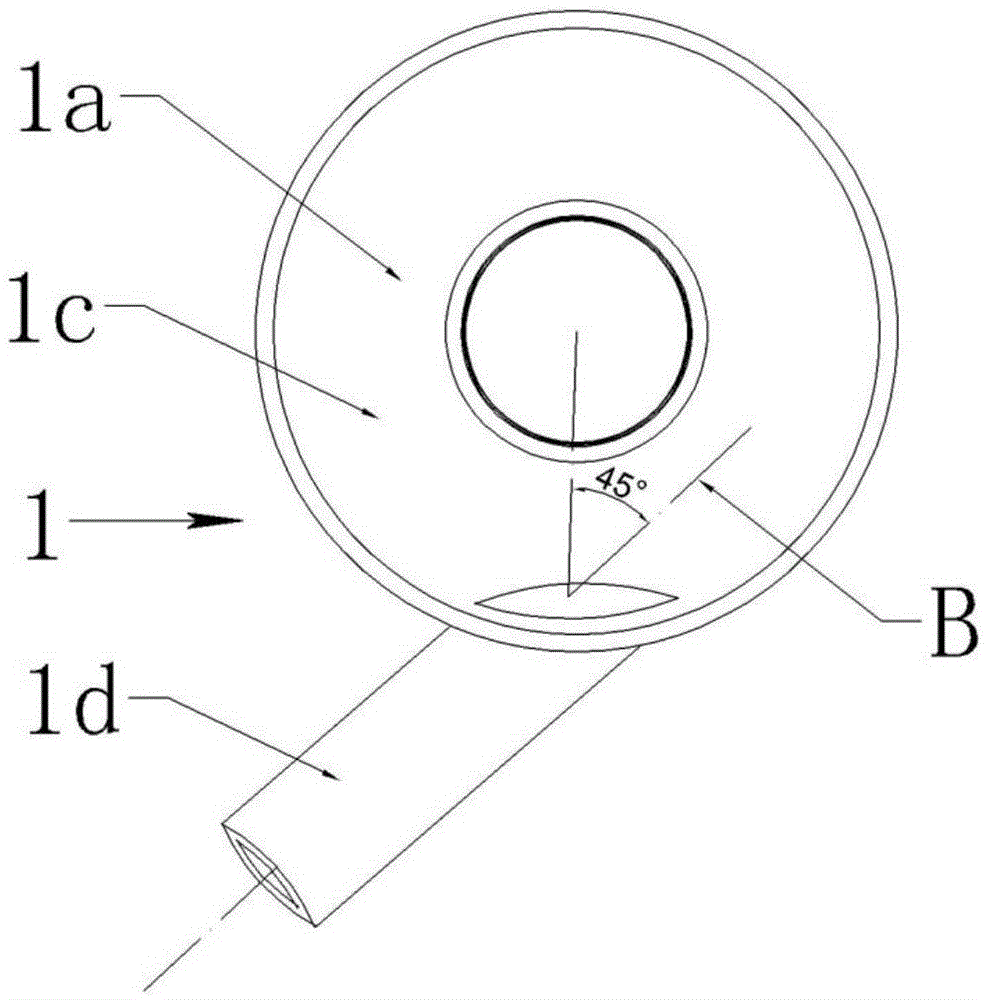 Vortex type sampling needle washing device