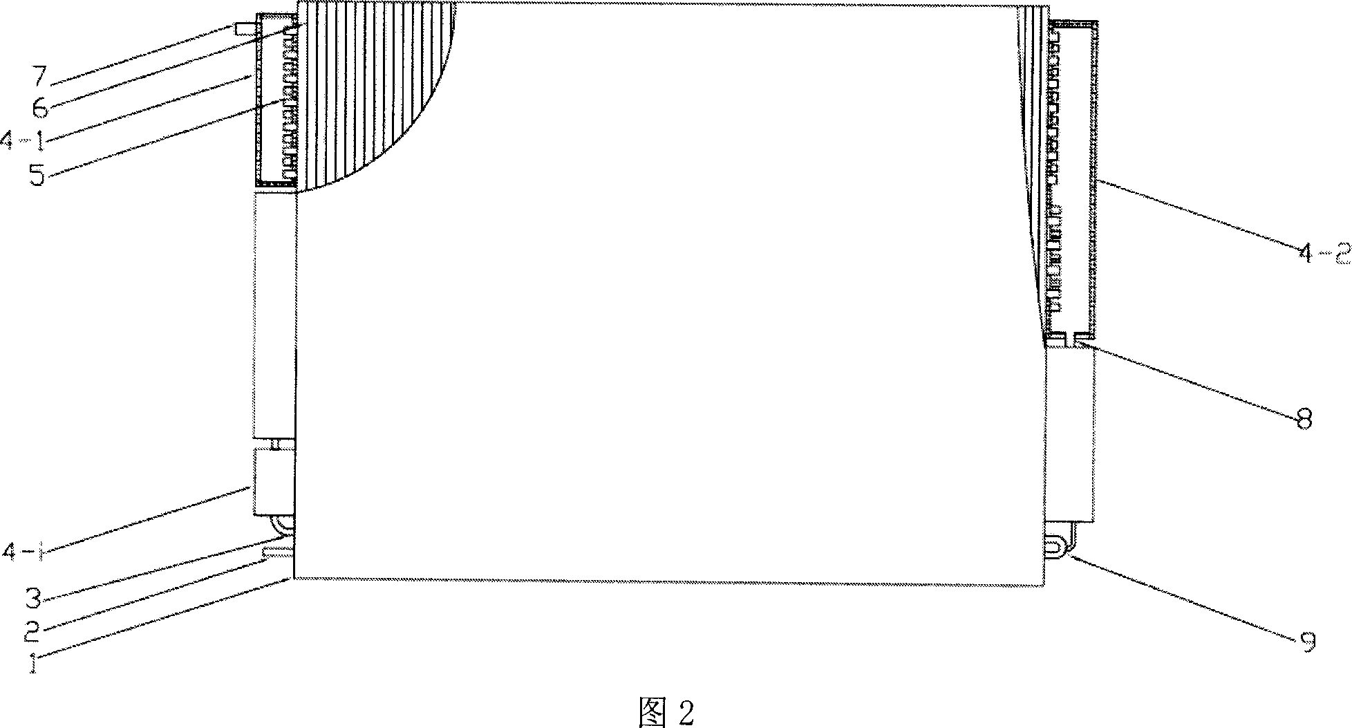 Liquid separating air condenser