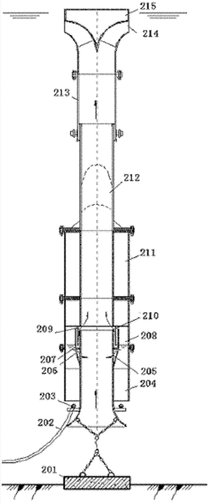 Device for improving water quality of laminated mixed oxygenated water