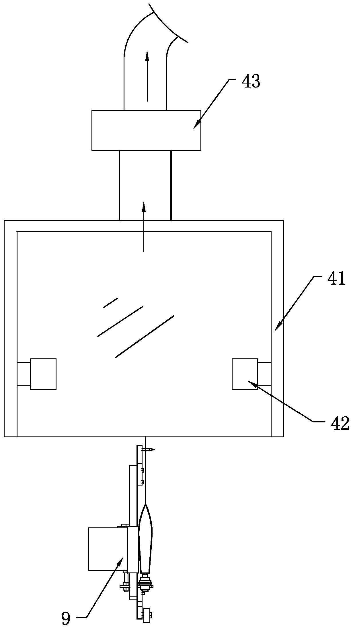 Powder cavity subpackaging system of powder-liquid double-chamber bag