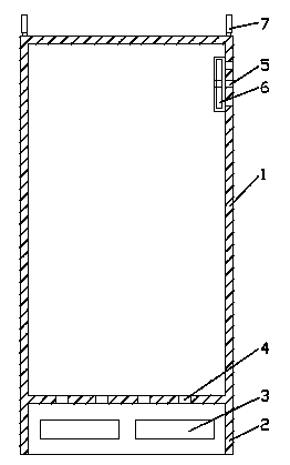 Effective cooling power distribution cabinet with double-layer door structure