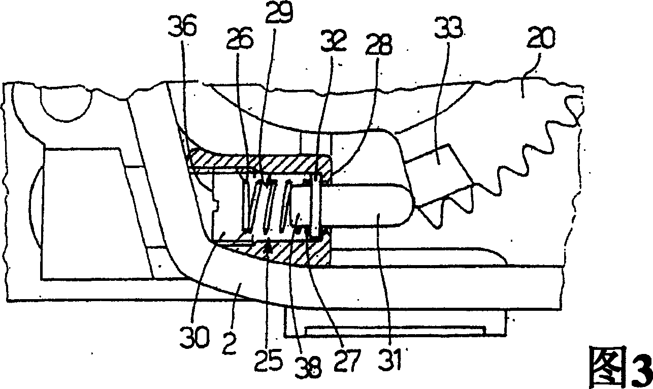 Servo-assisted butterfly valve provided with a compression spring to stabilise the limp-home positions