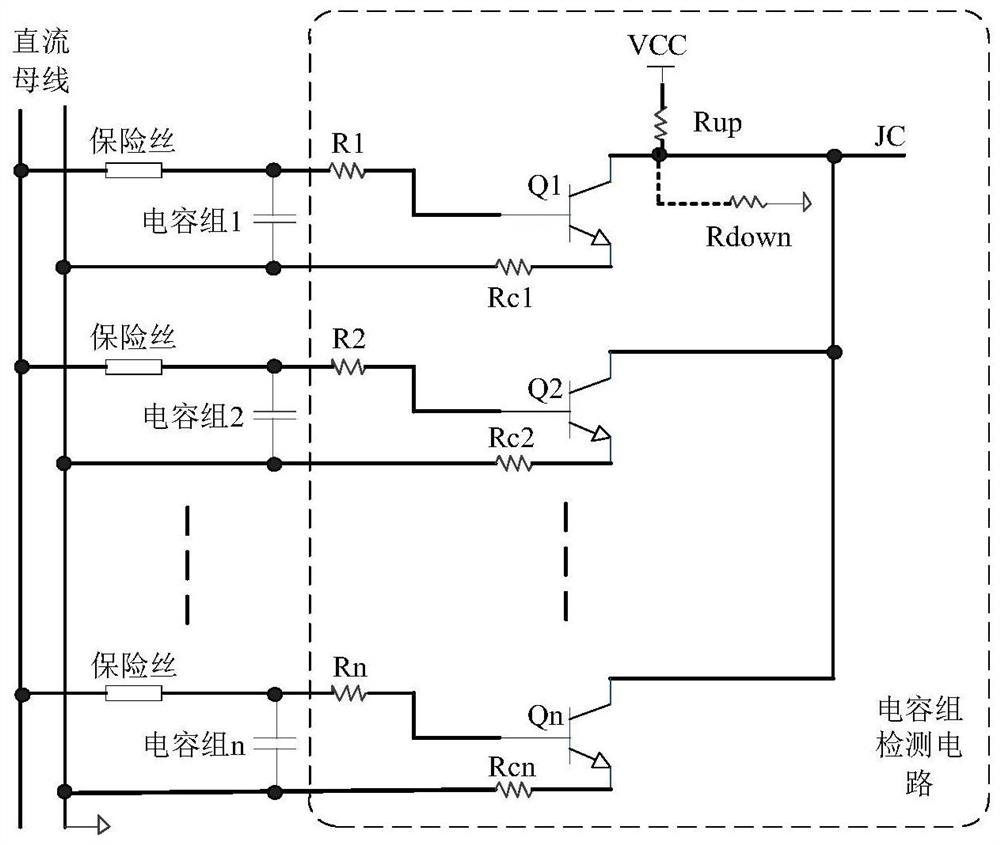 Circuit and method for detecting, identifying and positioning short-circuit fault of capacitor bank through single port