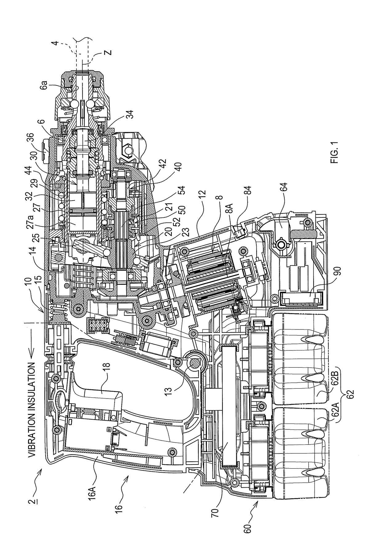 Electric working machine, and method for determining load-imposed state of electric working machine