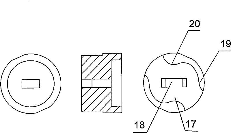 Anti-high torque handling three-pole lock