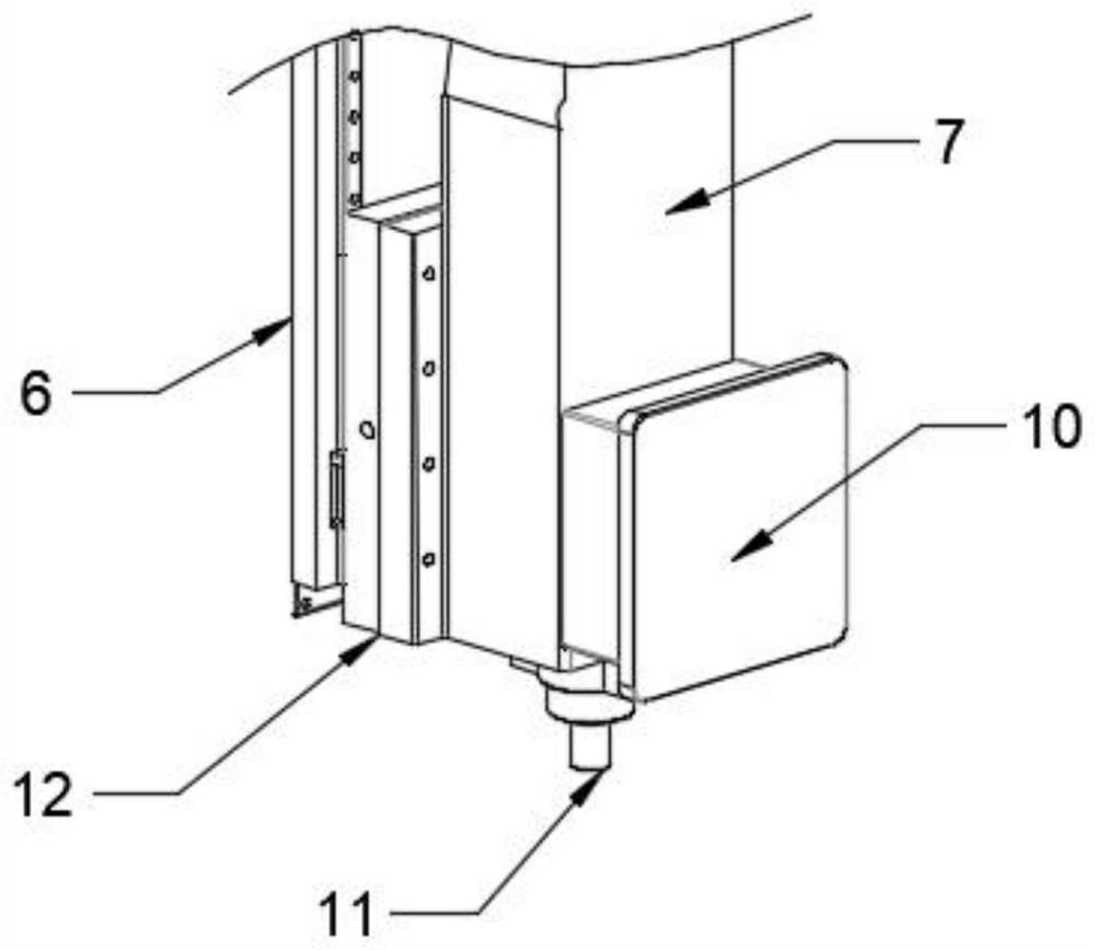 Numerical control drilling machine intelligent protection device capable of preventing scrap iron from splashing