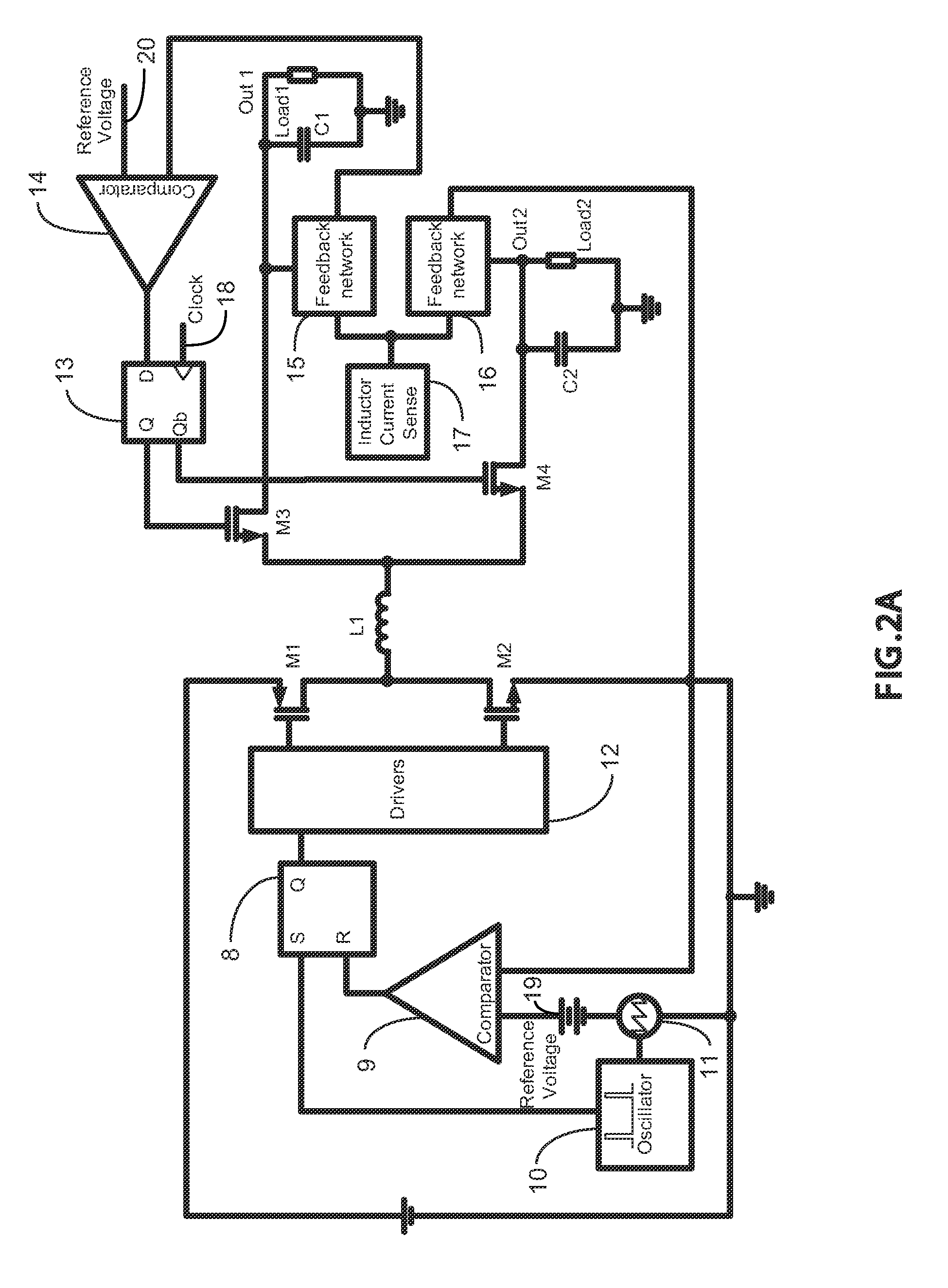 Single inductor multiple output power converter