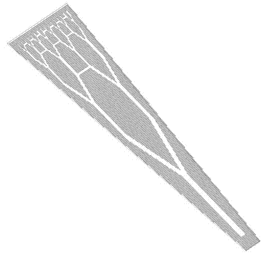 Simulated liquid absorbing core for heat uniformizing plate