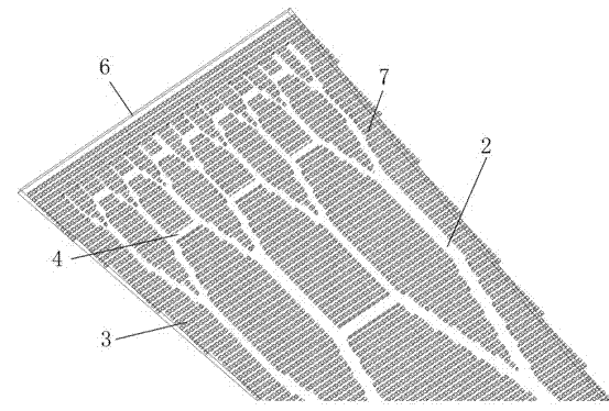 Simulated liquid absorbing core for heat uniformizing plate