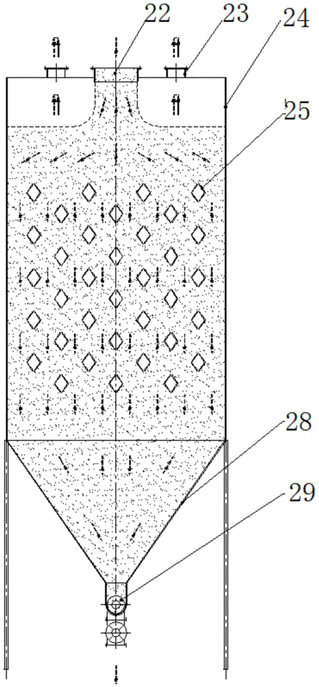 Pipeline heat transfer air cooler for powder