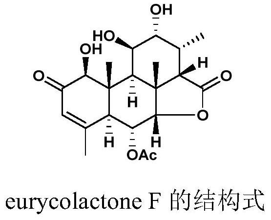 Insect antifeedant eurycolactone F conducted in plants and its application