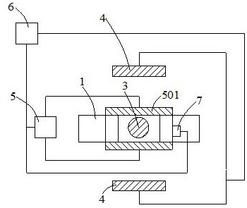 Device for repairing aircraft thin-walled beam through laser deposition and repairing method thereof