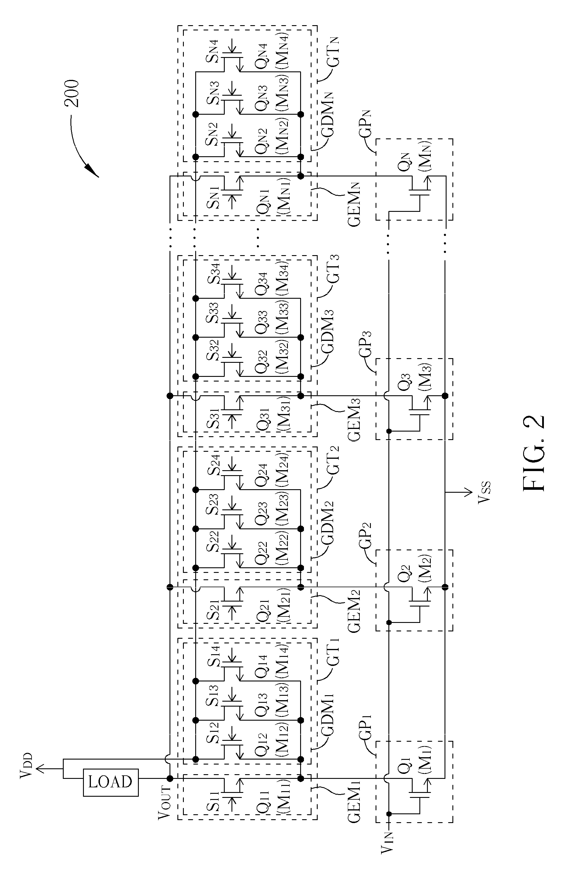 Programmable gain MOS amplifier