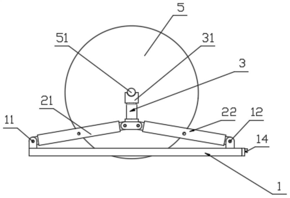 Cable reel bracket convenient for loading and unloading and transporting