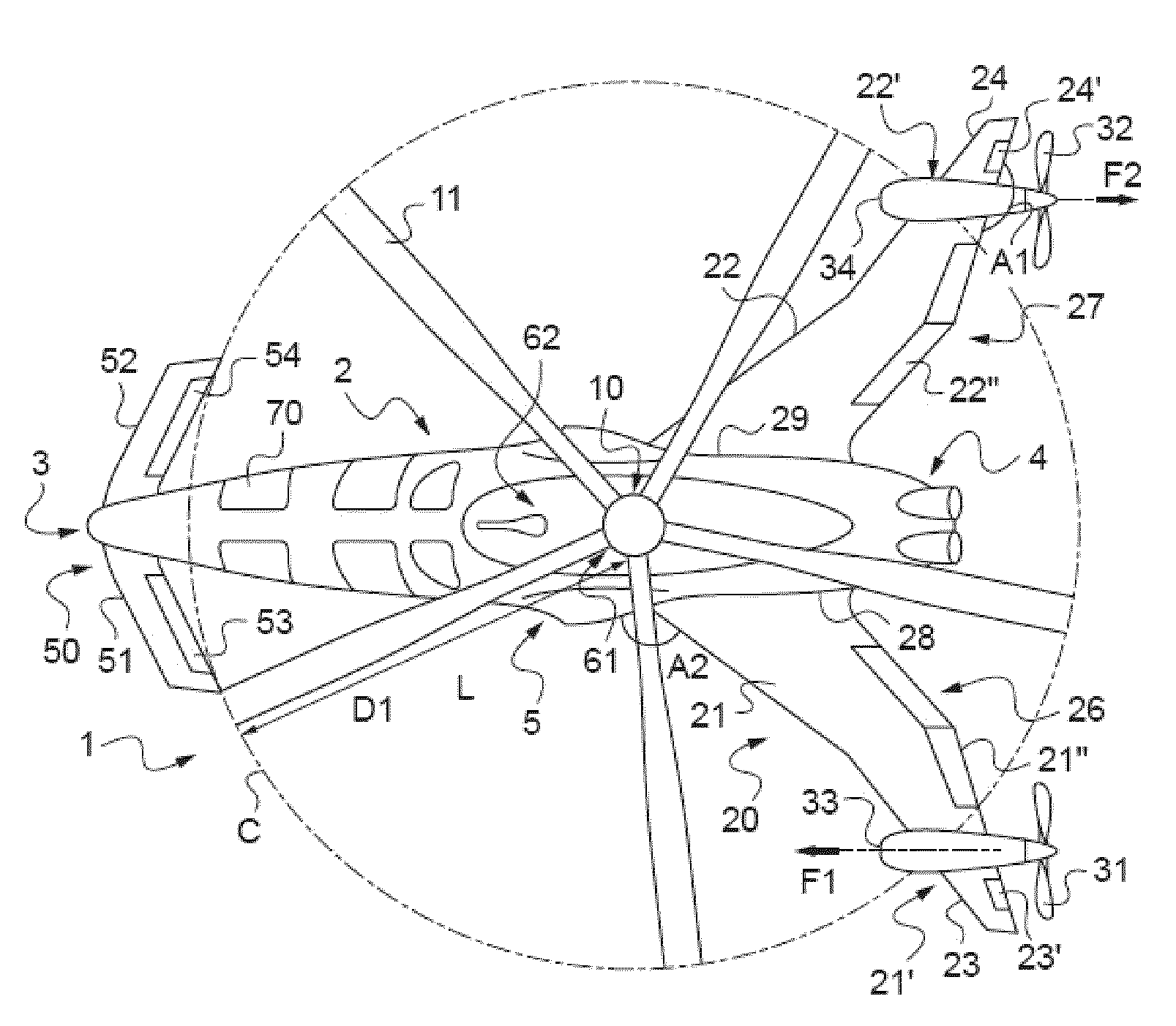 Hybrid helicopter that is fast and has long range